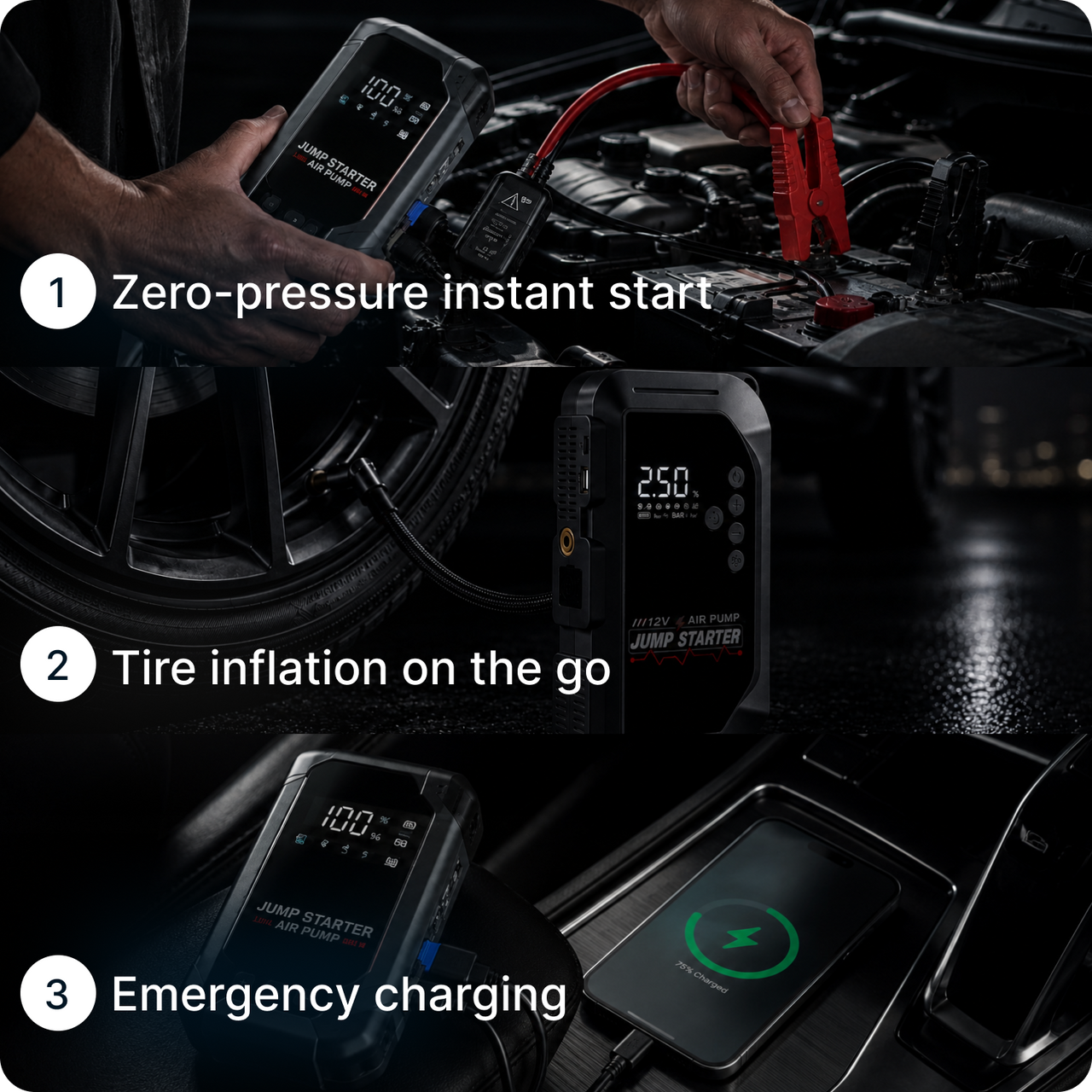CarTablet 4 in 1 Jump Starter